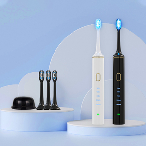 Private Label Premium Intelligent Time Reminder 5 Modes Led Blue Light Rotating Toothbrush And Toothpaste Kit
